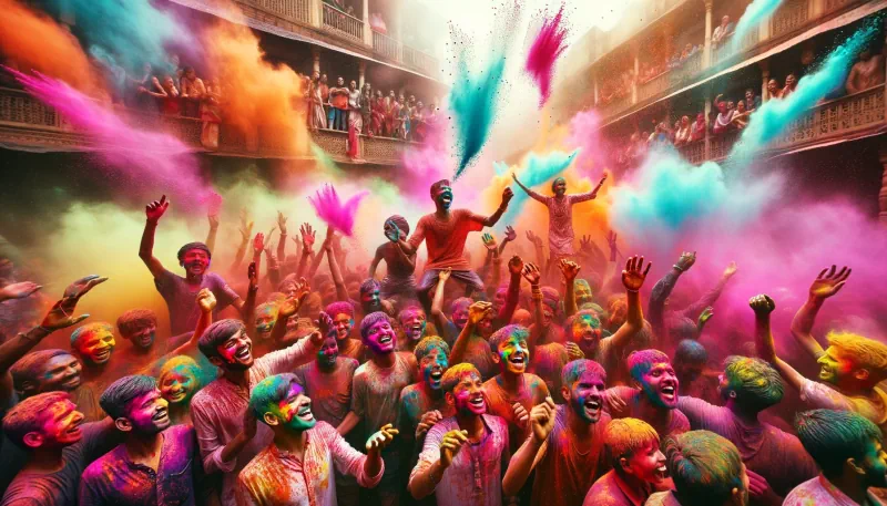 Holi-festivalen i indien